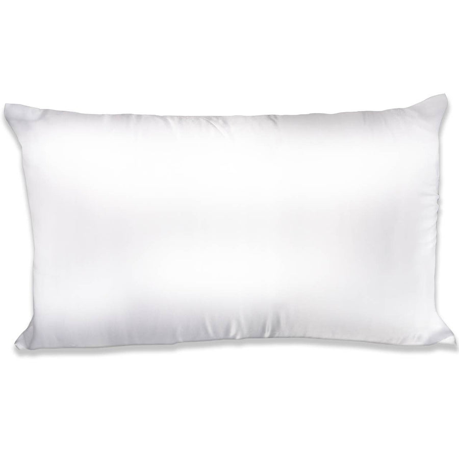 100% Satin King Size Pillowcase - White