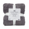 Plush Sherpa Throw Blankets, 50"x60"