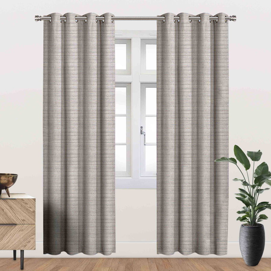 Devon Energy Saving Blackout Grommet Panel - Natural 54"x84"